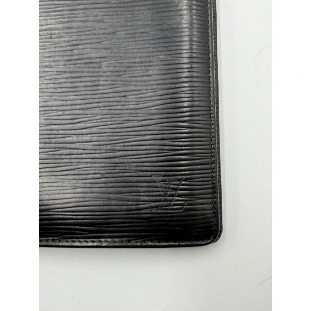 Louis Vuitton Epi Black Brazza Long Wallet Men's Leather Limited Edition Logo